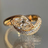 DREVANBOOTSPRO - Horseshoe-cut Diamond Ring Instagram-style Wedding Band
